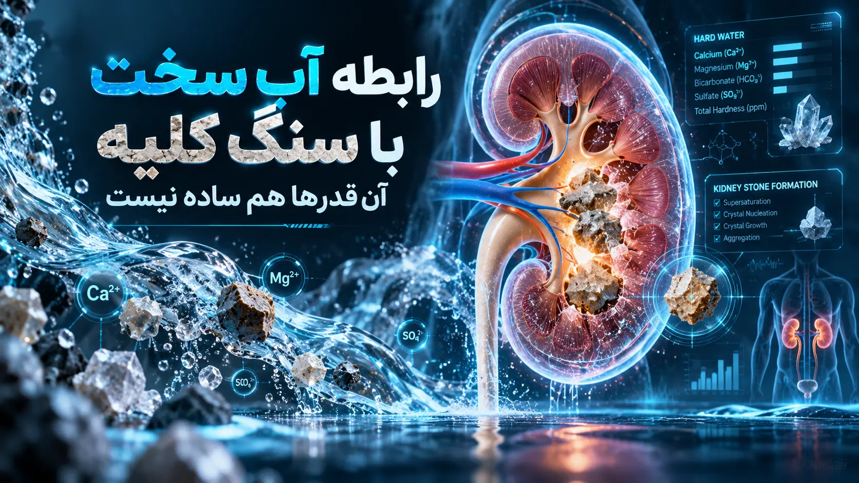 رابطه آب سخت با سنگ کلیه آن قدرها هم ساده نیست